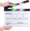 Hilitchi Acrylic Plastic Slate, 25x30cm/10x12" Dry Erase Director's Film Clapboard with Color Sticks