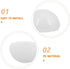 10pcs Toyvian Plastic Lamp Shade Vanity Light Globe Replacement Half Sphere Cover for Bathroom Makeup Mirror Wall