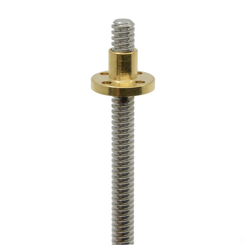 400mm T8 Tr8x2 Lead Screw and Brass Nut for LCD DLP SLA 3D Printer and CNC Machine Z Axis