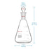 stonylab Glass 24/40 Erlenmeyer Flask with Stopper, 500 ml Borosilicate Glass Heavy Wall Flask with 24/40 Joint
