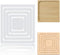 INFUNLY Square Acrylic Router Template Set 9.8x9.8 Clear Router Inlay Template 5
