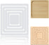 INFUNLY Square Acrylic Router Template Set 9.8x9.8 Clear Router Inlay Template 5