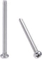 uxcell M4x50mm Machine Screws - Pan Phillips Cross Head Stainless Steel Fasteners, 20Pcs