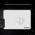 WIYIXI (15.7'' 11.8'') Glass Gaming Mouse Pad, Professional Esport Tempered Glass Mouse Pad Ultra-Smooth Micro-Etched
