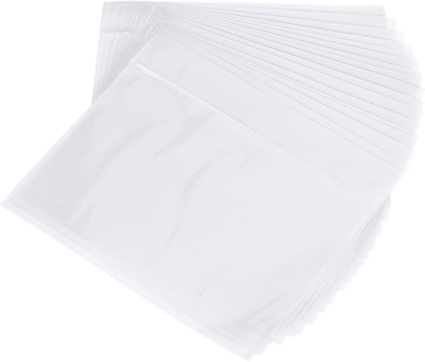 PATIKIL 4.5x5.5" Clear Packing List Envelope, 200 Pack Plastic Waterproof Self-Adhesive Pouch
