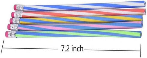 Haawooky 35 Pieces Flexible Soft Pencil Magic Bend Pencils for Kids School Fun Equipment