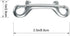 5 Pack 3.5’’ Double Ended Bolt Snaps Hook, Zinc Alloy Trigger Clips for Key Holder, Nickel Plated
