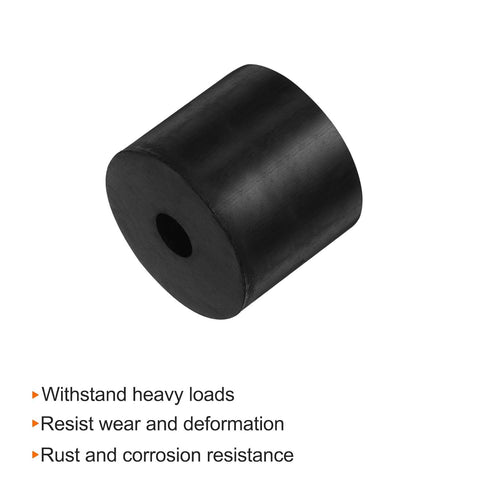 4pcs Rubber Spacer, 1.57 Inch OD Neoprene Round Anti Vibration Isolation Pads for Home, Cars, Boat Accessories (Black)
