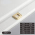 Aoleegatt Pull(Copper-32mm) Thickened Zinc Alloy Concealed Buckle Handle Bedside Table Drawer Invisible Flat Handle