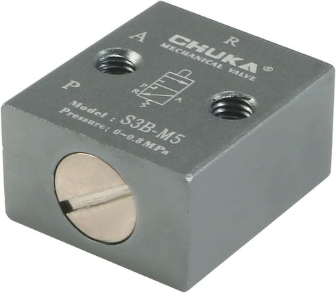 uxcell 2 Position 3 Way M5 Manual Handle Control Pneumatic Solenoid Mechanical Valve
