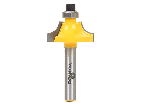 YONICO Router Bits Edge Forming Roundover Bead 1/4-Inch Radius 1/4-Inch Shank 13172q