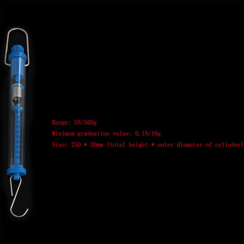 Spring Scale TAODAN, 5PCS 5 Sizes Scientific Plastic Transparent Tubular Spring Balance, Hanging Tube Spring Scale