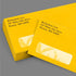 LUXPaper #10 Business Window Envelopes, 4 1/8" x 9 1/2", Sunflower Yellow, 80lb. Text - 50 Qty
