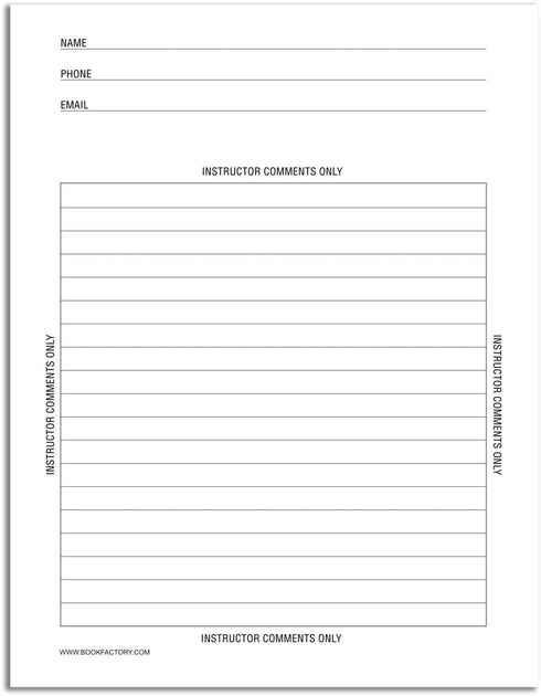 BookFactory Student Lab Notebook/Laboratory Notebook - 50 Pages (8.5" X 11") - Scientific Grid Pages, (Does Not Duplicate), Wire-O Binding - Page Size: 8 ½” x 11” (LAB-050-7GW (Student))