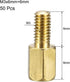 uxcell M3x6mm Male-Female Brass Hex PCB Motherboard Spacer Standoff, 50pcs for FPV Drone