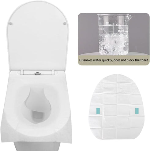 Generic 50Pcs Disposable Toilet Seat Covers, Portable Travel Toilet Seat Covers,Hotel Toilet Paper Pad,Travel Essential