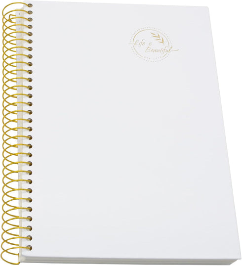 Yansanido Large Spiral Notebook, 5 Pcs B5 Thick Paper, 7mm College Ruled, 150 Sheets - 300 Pages, 5 Colors for Study