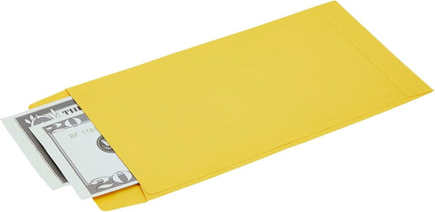Okuna Outpost 100 Pack Colorful Money Envelopes for Cash, Payroll, Money Saving, Coins, Currency, 100GSM (4 x 7 In)