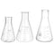 PATIKIL 3 Pcs Erlenmeyer Flask, 50ml 150ml 250ml Narrow Mouth Graduated Borosilicate Glass for Lab Chemistry