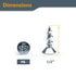 POWERTEC #6 x 1/2" Wood Screws – 100 PCS Zinc-Plated Self-Tapping Flat Head Phillips Screws for Crafts and Wood