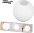 80mm ABOOFAN Frosted Glass Globe Lamp Shade round Ball Diameter Replacement Lampshade for Ceiling Fan Pendant Light
