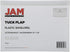 JAM PAPER Plastic Envelopes with Tuck Flap Closure, Letter Booklet, 8 7/8 x 12, Clear, 12/Pack
