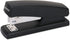 Universal UNV43119 Half-Strip Stapler, 20-Sheet Capacity - Black