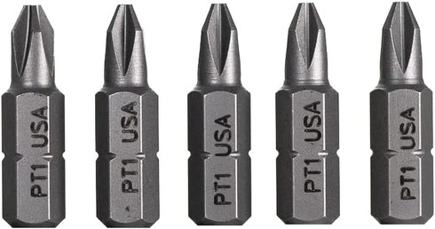 Mayhew Tools 18760-5 USA Phillips Pin Head Insert Bit, 5-Pack, No. 1 x 1"