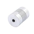 4mm to 5mm Shaft Coupling, 25mm Length, 18mm Diameter Aluminum Alloy Joint Connector for 3D Printer CNC Machine (Pack