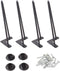 Osring 12 Inch Hairpin Legs Solid Steel Furniture Table Feet 4pcs, Heavy Duty