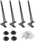 Osring 12 Inch Hairpin Legs Solid Steel Furniture Table Feet 4pcs, Heavy Duty