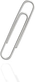School Smart Smooth Paper Clip, 1-1/4 Inches Silver, Pack of 100
