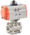 FFIHAKL Pneumatic Actuated Ball Valve 1/2" NPT, Pneumatic Ball Valve Spring Return Stainless