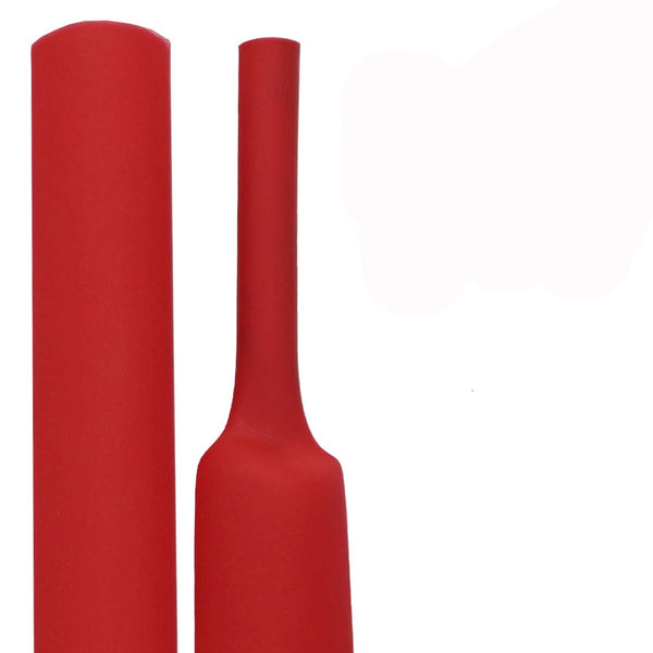 XHF 1-1/2 Inch (40mm) Waterproof Heat Shrink Tubing, Marine Grade Wire Cable Adhesive Lined Tube, 4 Ft Red