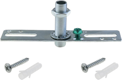 LUORNG 4 Sets 4 Inch Silver Pendant Light Plate Luminaire Mounting Bracket Kit Lamp Crossbar Mounting Bracket Universal