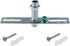 LUORNG 4 Sets 4 Inch Silver Pendant Light Plate Luminaire Mounting Bracket Kit Lamp Crossbar Mounting Bracket Universal
