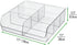 6 Closets, mDesign Plastic Home Office Wide Bin Organizer with Compartments for Cabinets, Drawers, Desks, Tables