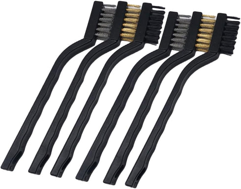 GLEAVI 12 Pcs Nylon Brush Set, Tile Brush, Grout Brush, Kitchen Cleaning Tool, 3D Printer Brush
