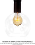 5.9 Inch ARTIBETTER Glass Globe Lampshade Replacement for Pendant Ceiling Lamp with Bubble Texture Clear Glass Shade