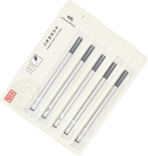 Gullor Nice Jinhao Black Ink Rollerball Pen Refill, 0.5mm, 10 Refills