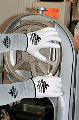 MCR Safety 9677M UltraTech Gloves, Dyneema 13-gauge PU Coating, Washable, White, Medium, 1-Pair
