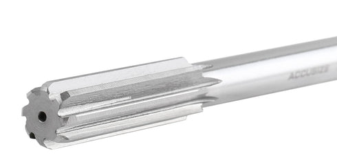Accusize Industrial Tools 15.0 mm H.S.S. M2 Straight Shank Reamers, Right Hand, 8'' Oal, 6 Flute