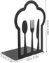 SHINEOFI 2pcs Metal Book Organizers for Office and Home Decorative File Book Stands Bookends for Desk Study and Living