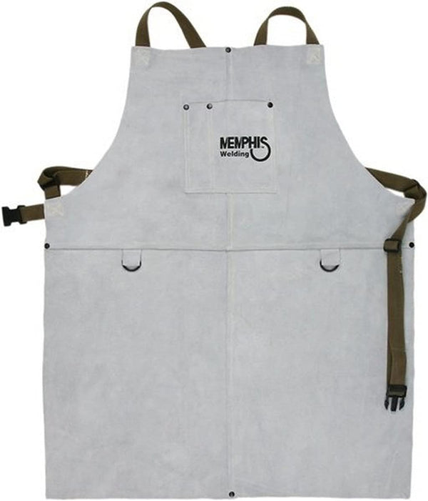 MCR Safety 38130MW 24 by 30-Inch Memphis Split Cow Leather Welding Bib
