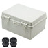 Zulkit Junction Box, ABS Plastic, Dustproof Waterproof IP65, Outdoor Universal Project Enclosure, 8.7 x 6.7 x 4.3 inch