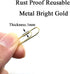 HAHIYO 300 Pack Paper Clips, Sturdy 1.1 inches Length, Heavy Duty Rust Proof Reusable Metal, Bright Rose Gold