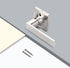 GOBEKOR Brushed Nickel Lever Door Handle - Dummy Door Levers for Square Closet, Non-Turning Door Handle