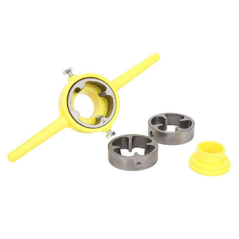 Pipe Threader Plumbing Tools, Alloy + Plastic PVC Thread Tool Maker, Manual Hand Tool Set