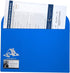 Legal Size Vinyl Document Folder with Clear Business Card Pocket, 5 Pack for Real Estate Agent Supplies