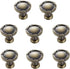 SANCHAKOU Zinc Alloy Handles 8-Pack Drawer Knob Handle Round Handle Single Hole Handle